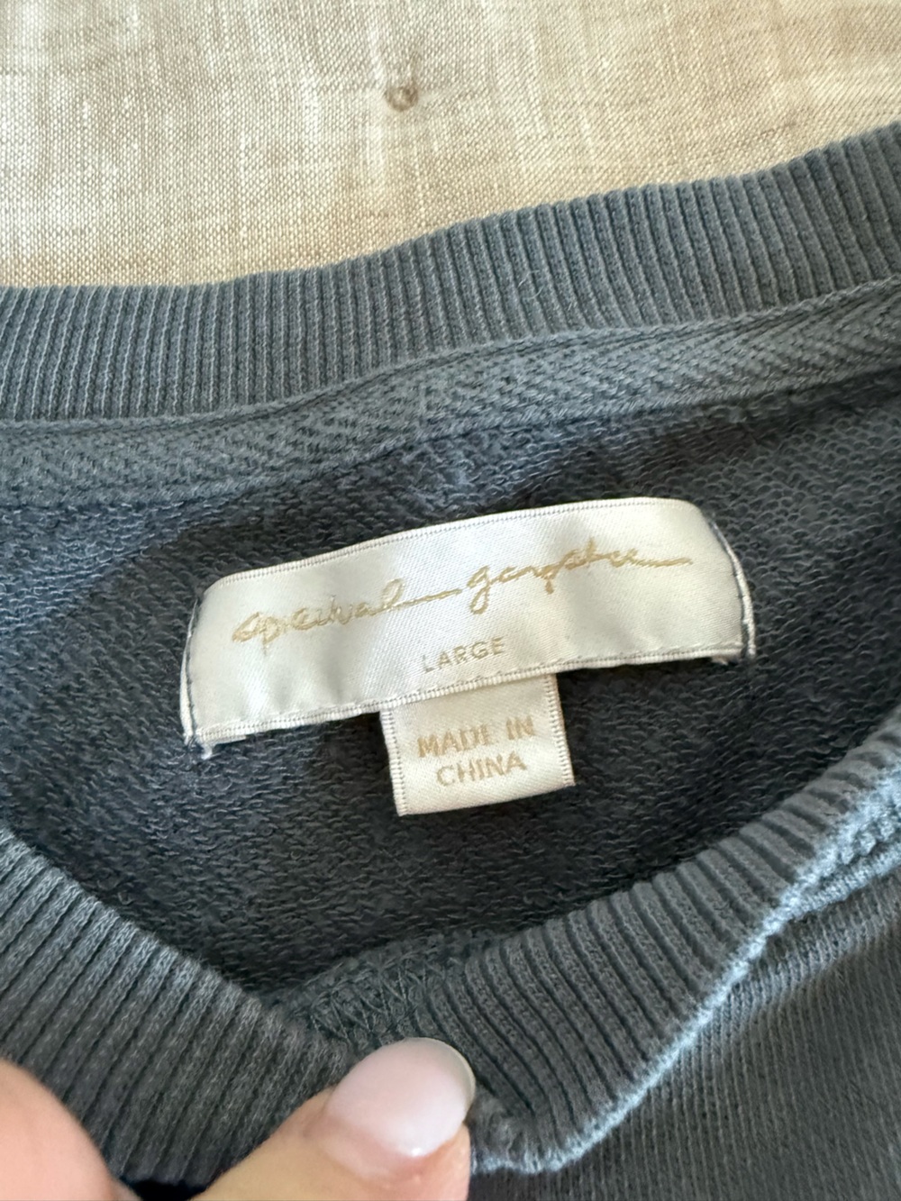 Spiritual Gangster Mazzy Cropped Moon Phase Crewneck Top~Size Large - Picture 5 of 10